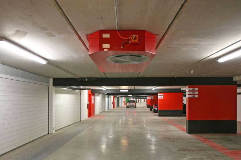 evacuazione forzata fumo e calore parcheggio